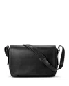 Shinola Leather Messenger Bag In Black