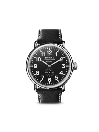 Shinola The Runwell Chronograph 47mm In Schwarz