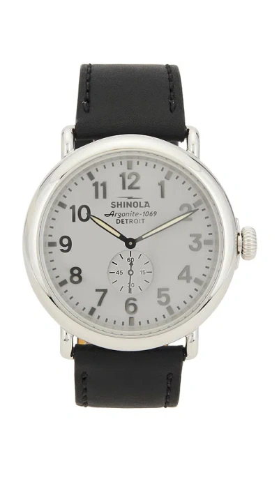 Shinola Runwell Sub Second 47mm Watch In Black