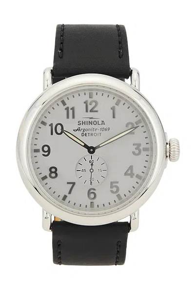 Shinola Runwell Sub Second 47mm Watch In Black