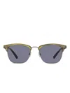 Shinola Men's Flexon Runwell Sunglasses Sh2300sm 259 Khaki Horn 52mm In 绿色