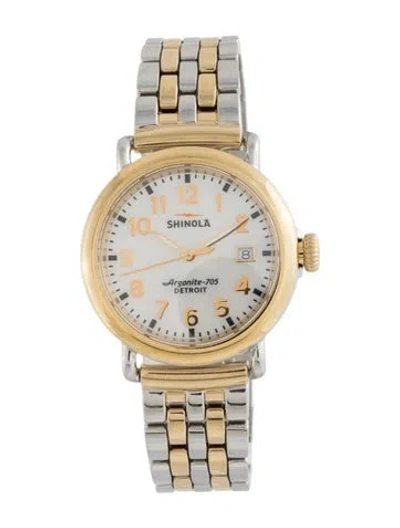 Pre-owned Shinola Runwell Watch, 36mm In Multicolor