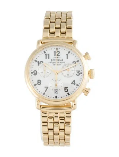 Pre-owned Shinola Runwell Watch, 37mm In Multicolor