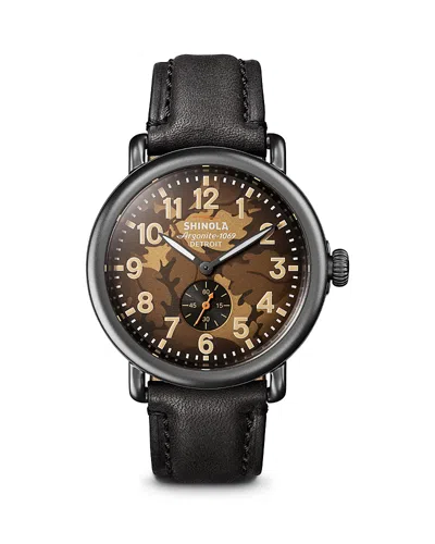 Shinola Runwell Watch, 41mm In Brown/black