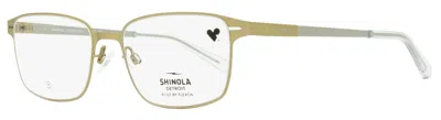 Shinola Sh31002 Metal Rectangular Eyeglasses In Multi