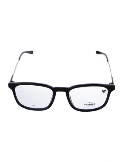 Pre-owned Shinola Sh37002 Square Eyeglasses In Black
