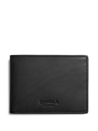 Shinola Slim Bifold Wallet In Black