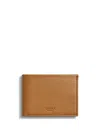 Shinola Debossed-logo Leather Cardholder In Brown
