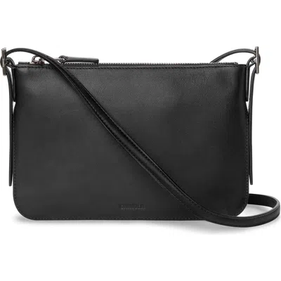 Shinola Small Bixby Accordion Leather Crossbody Bag In Black