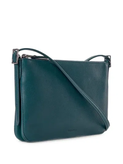 Shinola Small Bixby Leather Cross Body Bag In Blue