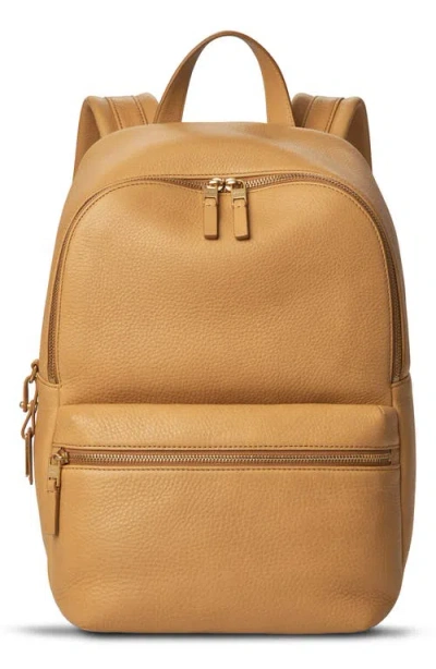 Shinola Small Runwell Leather Backpack In Black