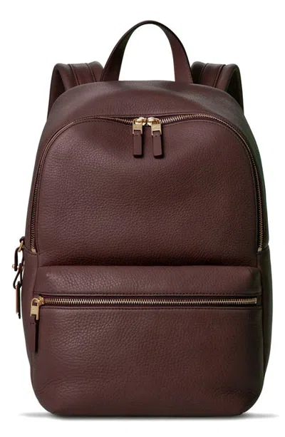 Shinola Small Runwell Leather Backpack In Brown