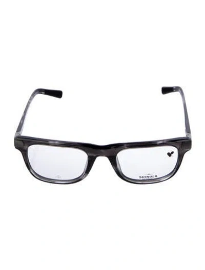 Pre-owned Shinola Square Eyeglasses In Black
