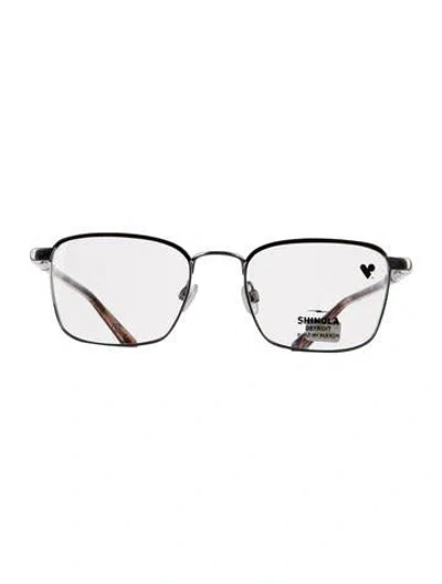 Pre-owned Shinola Square Eyeglasses In Brown