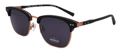 Shinola Sunglasses Sh2300s-001-52-19-145 Non-polarized In Blue
