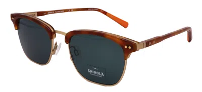 Shinola Sunglasses Sh2300s-243-52-19-145 Non-polarized In Green