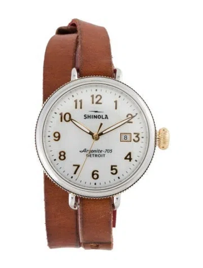 Pre-owned Shinola The Birdy Watch In Multicolor