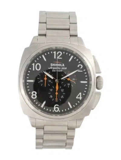 Pre-owned Shinola The Brakeman Watch, 46mm In Multicolor
