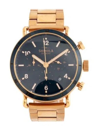 Pre-owned Shinola The Canfield Sport Watch, 40mm In Multicolor