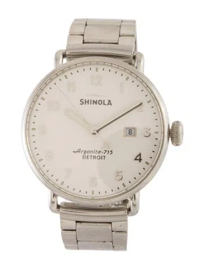 Pre-owned Shinola The Canfield Watch, 43mm In Multi