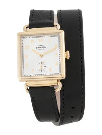 Pre-owned Shinola The Cass Watch In Multicolor