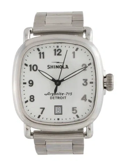 Pre-owned Shinola The Guardian Watch, 36mm In Multicolor