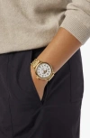 Shinola The Runwell Moon Phase Bracelet Watch, 41mm In White