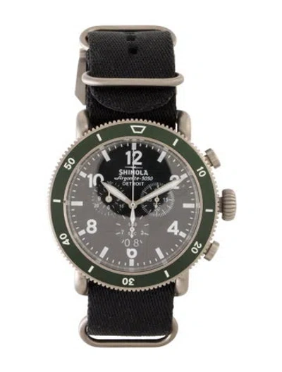 Pre-owned Shinola The Runwell Sport Chrono Watch In Multi
