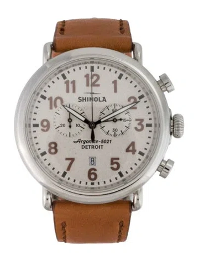 Pre-owned Shinola The Runwell Statue Of Liberty Watch In Multicolor