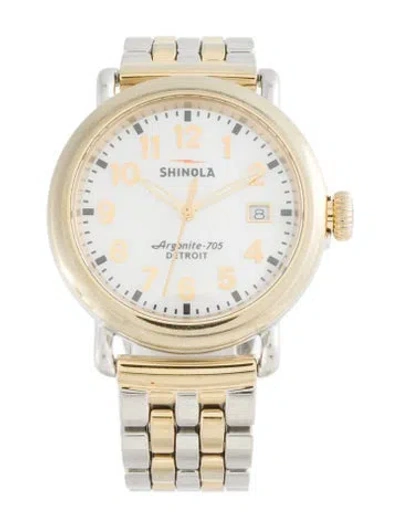Pre-owned Shinola The Runwell Watch, 36mm In Multi