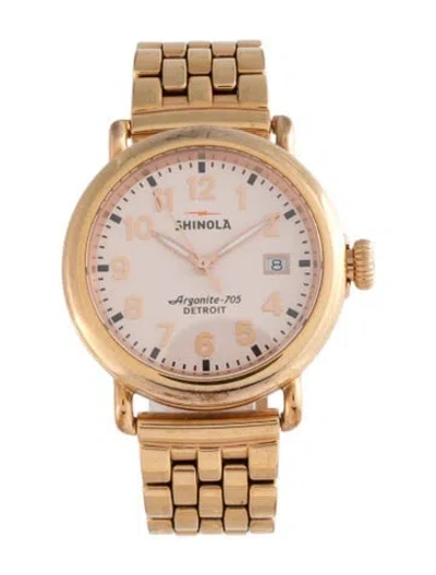 Pre-owned Shinola The Runwell Watch, 36mm In Multicolor
