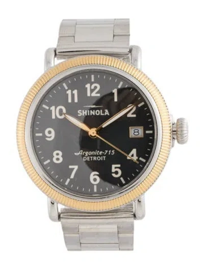 Pre-owned Shinola The Runwell Watch, 38mm In Multicolor