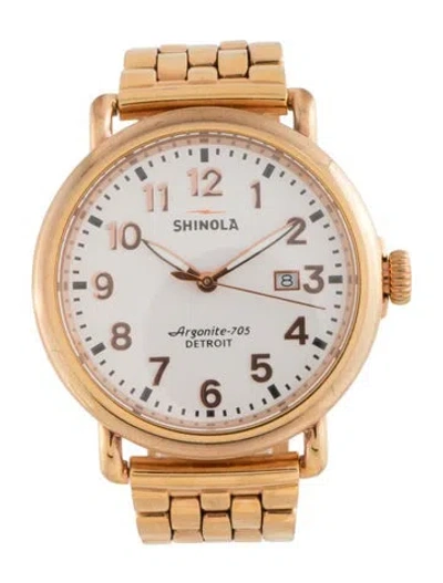 Pre-owned Shinola The Runwell Watch, 41mm In Multicolor