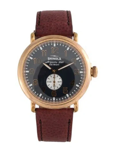 Pre-owned Shinola The Runwell Watch In Multi