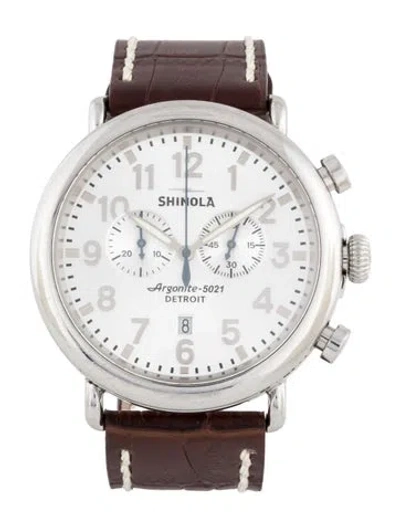 Pre-owned Shinola The Runwell Watch In Multicolor