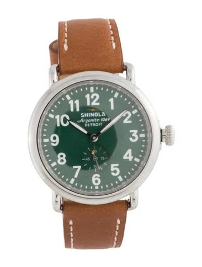 Pre-owned Shinola The Runwell Watch In Multicolor