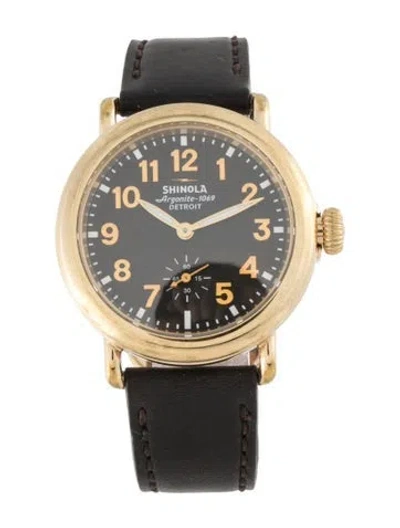 Pre-owned Shinola The Runwell Watch In Multicolor