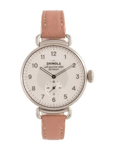 Pre-owned Shinola The Runwell Watch In Multicolor