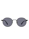 Shinola Unisex Round Runwell Sunglasses Sh2301sl 001 Matte Black 51mm In Black