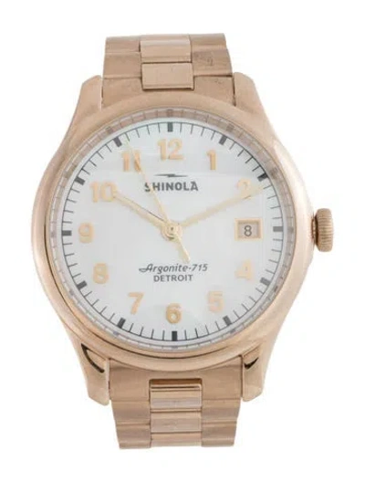 Pre-owned Shinola The Vinton Watch, 38mm In Multicolor