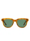 Shinola Unisex Soft Rectangular Sunglasses Sh1501s 243 Honey Tortoise 51mm In Brown