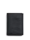 Shinola Tri-fold Leather Wallet In Black