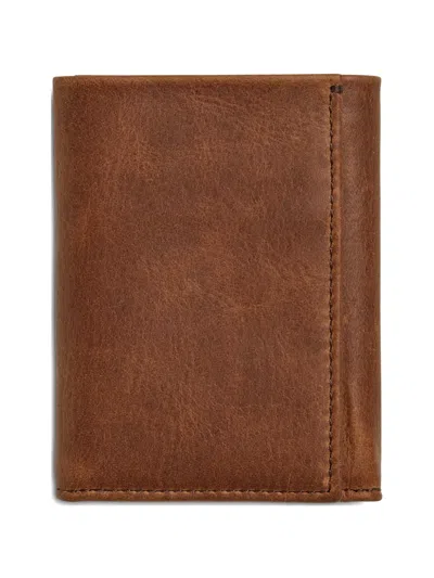 Shinola Trifold Navigator Wallet In Brown