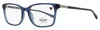 Shinola Unisex Flexon Rectangular Eyeglasses Sh37003 413 Crystal Blue 53mm