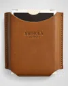 Shinola Unisex Playing Cards In Leather Case In Medium Brown