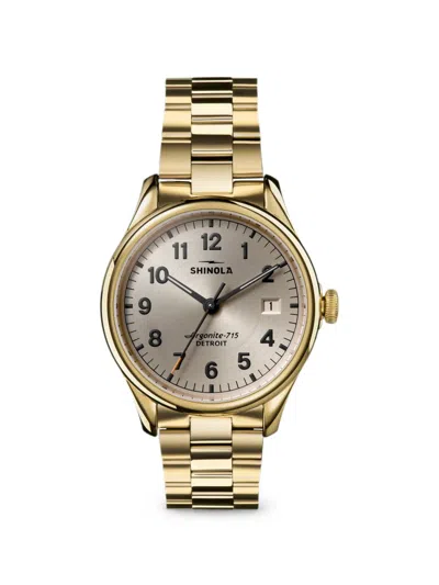 Shinola Vinton 38mm Watch In Gold