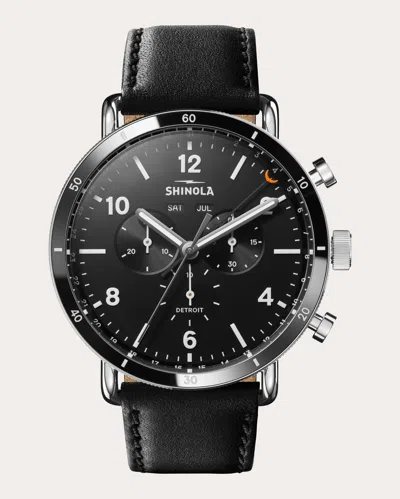 Shinola Women's Canfield Sport 45mm Chronograph Watch In Black
