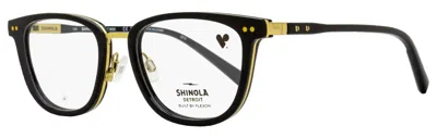 Shinola Women's Memory Metal Eyeglasses Sh27000 001 Black 52mm