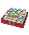 Shiny Brite Christmas Confetti Mushrooms, Set Of 12