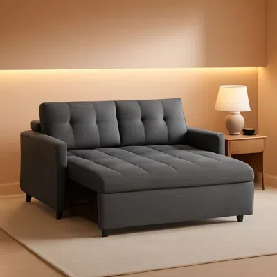 Shipitfurniture 3 In 1 Convertible Sleeper Sofa Bed For Space Saving